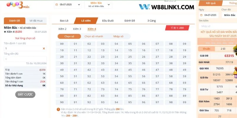 Lô xiên là cầu lô được rất nhiều tay chơi quan tâm chốt kèo.